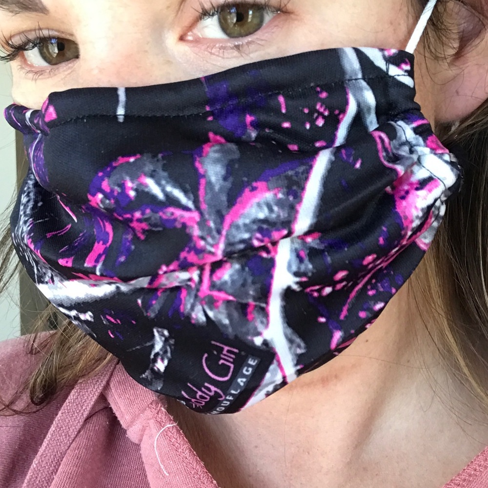 2/$10 Muddy girl mask with filter pocket